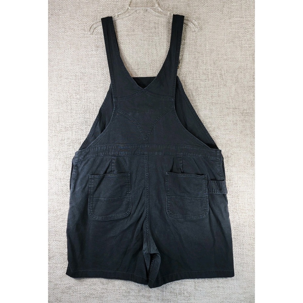 Carhartt Shortall Womens XL Black Rugged Flex Canvas Bib Relaxed Fit BS6197-W - Picture 8 of 13
